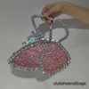 stylisheendibags Evening Bags Handle silver Shining Crystal Rhinestones Evening clutch Bag Purses and handbag luxury Designer Shoulder Bag Purse party bags