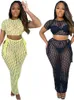 Women's Swimwear Skirt Cover-up 2 Piece Set Women Crop Tops And Long Bathing Suit Fashion Solid Hollow Sexy Beach Cover Up Outfits Y23