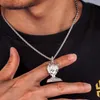 Pendentif Colliers Collier De Bande Dessinée NFT Humain Pixel Charme Femmes Hommes Hip Hop Style Ennuyeux Ape Mode Et Zircone Bijoux