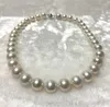 Chains Natural Pearl Necklace Fine Jewelry Round 13-14mm White Sea Pearls Hand Made Necklaces For Women Gift