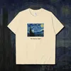 T-shirts pour hommes Ciel étoilé Art Peinture Haut de gamme T-shirt de luxe pour hommes Coton Été Coréen Vêtements de luxe Qualité légère et vêtements intéressants 230508