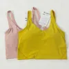 Lu Womens New Fashion Yoga Outfit Type Back Align Tank Tops Lemonsジム服女性カジュアルランニングヌードタイトスポーツブラフィットネス