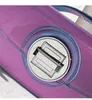 Sacs de soirée New Trendy Fashion Gradient Purple Color Patent Leather Shoulder Underarm Bag Half-Moon Handbag Lady Purse Women's Armpit Bag T230508