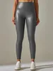 Active Pants Womens Tight Compression Sport Bottoms Pu Leather Yoga Hög midja bred elastisk midjeband Shiny Metallic Leggings