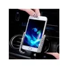 Drink Holder Bling Car Phone Mini Dash Air Vent Matic Mount 360 ﾰ Justerbara Crystal Stand -tillbehör för kvinnor och Drop Delivery Mob DHM4H