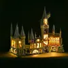 Blokken met licht klassieke bouwsteenkasteelmodel Set 6020 PCS Compatibel 71043 Assembly Stad Bakstenen Kerstmis Toys Gift 230506