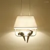 Lampadari lampadari francese lampadario in tessuto soffitto in tessuto camera da letto luci a led lampada