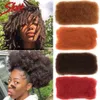 Masse di capelli Sleek Afro Kinky Bulk Estensioni brasiliane colorate umane per intrecciare 50 g / pz Fasci naturali Trecce Nessuna trama 230508