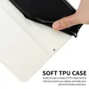 Marmeren lederen portemonnee kisten voor xiaomi 13 ultra lite redmi noot 12 4g google pixel 8 pro 7a samsung a24 kwart rotssteen graniet creditcard slothouder flip cover