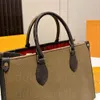 حقائب الكتف الفاخرة Onthego Medium Handbag أكياس كتف كبيرة للتسوق حقيبة يد M45321 Crossbody Bag Bag Fashion Rabag 10Aquality Dhgate أكياس Dhgate