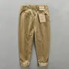 سراويل الرجال للرجال الخريف الشتاء للرجال القطن الزر غير الرسمي Big Pocket Velvet Cargo Pants كبيرة الحجم 4XL AZ301 AZ338 230508