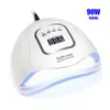 Suszarki paznokci SUNX5 MAX 907236W LAMPA LED Suszarka do paznokci 453618 Diods UV lampa lodowa do suszenia żel Polowy Timer Manicure Narzędzia 230508