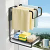 Organization Rag Storage Hanging Holder Sink Sponge Rack Dishcloth Drain Shelf Multifunction Organizer Kitchen Bathroom Adjustable Decoration