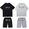 Trapstar T-Shirt und Shorts-Set für Herren, kurz, Designer, neue 23 T-Shirts für Herren und Damen, modische Kleidung, T-Shirt, 100 % Baumwolle, Sommer-T-Shirt, Marke Tops S-XXL, Größe Designer-Shorts für Herren