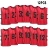 Balones 612 PCS Adultos Fútbol Pinnies Secado rápido Equipo de fútbol Jerseys Deportes Equipo de fútbol Entrenamiento Baberos numerados Práctica Chaleco deportivo 230508