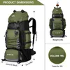 Рюкзак упаковки 90L туристическая сумка для кемпинга пешеходные походные армии Сумки для альпинизма в альпинизм большие спортивные сумки на открытом воздухе военная сумка для плеча P230508