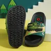 Zapatilla Tanque de dibujos animados de verano Slider para niños Slider para niños y niñas PVC Home Flip Sandalias de playa para niños grandes no deslizantes 3-14 años 230506