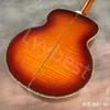 Chitarra acustica Lvybest 43 "12 corde serie J200 laccata rosso ciliegia All abalone shell set
