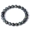 Strand Pierre Naturelle Perles Bracelets Pour Femmes Hommes Oeil De Tigre Obsidienne Hématite Lazuli Lapis Rose Quartz Chakra Bracelet De Guérison Bijoux