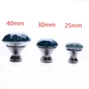 Garden Decorations Wholesale Crystal Furniture Handle Cabinet Drawer Handicraft Diamond Shape Zinc Alloy