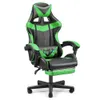 Soontrans gamingstoel met voetsteun, massagegame gamerstoel met verstelbare hoofdsteun lumbale ondersteuning, ergonomische high back computer stoel