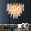 Lampy wiszące kreatywne oprawy oświetleniowe LED Nordic salon żyrandol luksusowa restauracja wisząca lampka sypialnia
