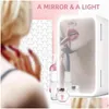 Auto -koelkast 8l Desktop Face Beauty Cosmetics Koelkast huidverzorging goederen draagbare ZER koeler opwarming doos voor huisgebruik drop levering dhq6u