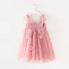 Girl s Dresses Children s Puffy Girls Mesh Suspender Small Three dimensional Wings Fairy Cute Birthday Party Princess 230508