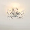 Kroonluchters Moderne LED -verlichting woonkamer plafond kroonluchter hanglamp voor eetkeuken kristallen licht slaapkamer deco