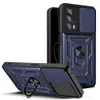 Telefoonhoesjes voor Motorola G Pure G Power Play Stylus G 5G 2023 met 360 ° Roterende Standstand Ring Auto Montage Dubbele laag Schuiflens Beveiligingsafdekking