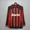 Retro Soccer Jerseys long sleeve Kaka Baggio Maldini VAN BASTEN Pirlo Inzaghi Gullit Shevchenko Vintage Shirt Classic Kit 93 94 95 96 97 06 07 09 10 Ac MiLaNS es