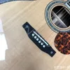 LVYBEST 40 "OM42黒指のアワビのシェルモザイク指を演奏するアコースティックアコースティックギター