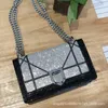 Evening Bags Female Net Celebrity Ins Wind Shoulder Messenger Fashion Wild Small Fragrance Chain Handbag 230508