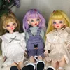 Dolls 30cm Wig Elves BJD Doll Handmade Make Up DIY Bjd Dolls 18 Movable Jointed Mohair Toys BJD Changable Hair DIY Toy Gift for Girls 230508