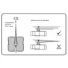 ウォールクロック高トルククォーツクロックムーブメント交換メカニズムDIY修理ツールパーツの長さ13インチの手