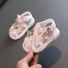 Sandales d'été pour bébé fille, chaussures de princesse à fond souple, mignonnes et respirantes, assorties avec tout, pour fête d'anniversaire, à la mode