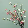 Decorative Flowers & Wreaths Mini Apple Fake Fruit With Green Leaves Home Decor Artificial Christmas Decoration Berries Flores Artificiales