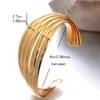 Bangle Luxury Open Cuff 24k toppkvalitet Dubai Bangles Guldfärg för kvinnor flickor fru brud armband smycken gåva