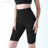 Desginer yoga şort pantolon kadınlar sıkı uygun yüksek bel bisiklet pantolon fırçalanmış çıplak hissediyorum gariplik fitness capris 23ssa