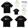 夏 PA メンズ レディース パーム Tシャツ マン スタイリスト Tシャツ ギロチン ベア パームズ プリント 半袖 切頭ベア アングル Tシャツ エンジェル tシャツ