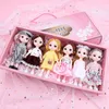 Dolls 6pcs/Set 16cm BJD Doll 13 Movable Jointed Cute Princess Dolls Toys Dress-up with Clothes Girl Toy Birthday Gift Box 230508