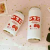 Tumblers criativos de aço inoxidável Japão Japão Candy Color Drink latas Thermos portáteis Estudantes unissex Personalidade Cup de palha da moda 230506