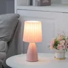 Table Lamps Bedroom Night Lamp DESK LIGHT E27 Pleats LED INS Floor Girl Bedside Ceramic Indoor Lighting Lights