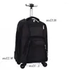 Duffel Bags Carry Oxford Cabin Travel Trolley On Luggage Waterproof Wheeled Backpack Wheels Rolling