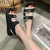 Sandaler Summer Flats Platform Casual Shoes Buckle Women Sports Running 2023 Brand Walking Designer Chaussure Femme