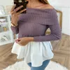 Damestruien Direct Deal Women One Shoulder Hoodie Sweatshirt Sweeve Sweater trui trui pullover Outs ons