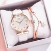 Womens Watches Luxury Bracelet Quartz For Magnetic Ladies Sports Dress Pink Dial Wrist Clock Relogio Feminino 230506