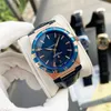 Omeg zegarek na rękę dla mężczyzn 2023 NOWE ZWEDNIKI MENS 39 mm Trzy szwy Automatyczny zegarek mechaniczny Top Luksusowe markę Paski skórzane Paski Men Constellation moda Montre de de