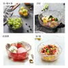 Ensembles de vaisselle bol en verre japonais assiette de fruits transparente maison créative Phnom Penh salade fille coeur Dessert ensemble de couverts