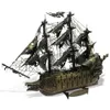 3D Puzzles Piececool 3D Metal Puzzle The Flying Dutchman Model Building Kits Pirate Ship Jigsaw for Teens Brain Teaser DIY Toys 230508